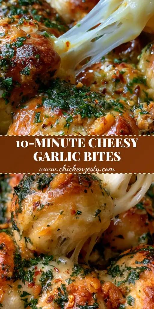 A rustic cast iron skillet filled with golden-brown pull-apart garlic snacks, showing a dramatic cheese stretch and glossy herb butter. (garlic snacks)