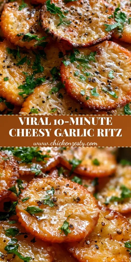 A rustic bowl overflowing with Garlic Ritz Snack crackers, showing deep amber edges, glistening butter glaze, and a dusting of parmesan and parsley.