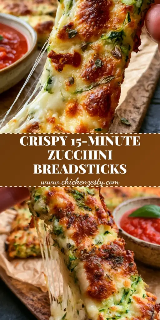 Cheesy Zucchini Breadsticks: The Ultimate Crispy, Low-Carb Snack 4 A hand lifting a single crispy Cheesy Zucchini Breadstick showing a long mozzarella cheese pull over a wooden board.