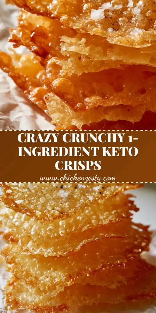 cheese crisps: The Ultimate Lacy Parmesan Snack with a Brittle Shatter Texture 3 A tall stack of lacy golden-brown cheese crisps with translucent air bubbles on white parchment paper. (cheese crisps)
