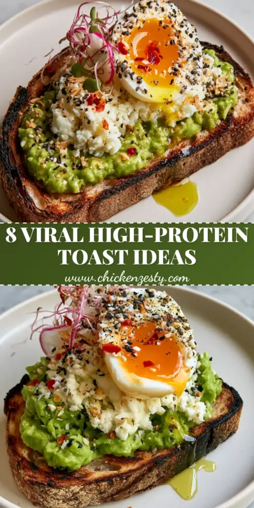 A close-up shot of gourmet avocado on toast topped with a mountain of grated egg shavings, jammy egg halves, and microgreens.